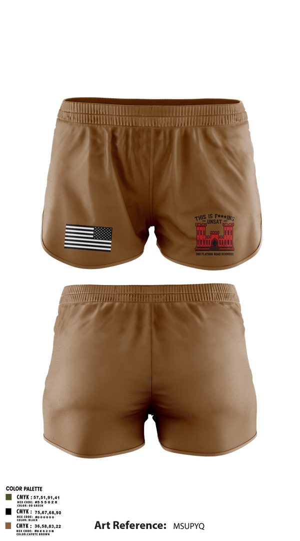 Ranger Panties, 305th En Co, Army, Teamtime, Team time, sublimation, custom sports apparel, team uniforms, spirit wear, spiritwear, sports uniforms, custom shirts, team store, custom team store, fundraiser sports, apparel fundraiser