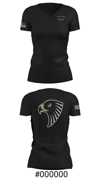 Women's Short Sleeve Vneck Shirt, Hammond Academy Of Science & Tech Baseball, Baseball, Teamtime, Team time, sublimation, custom sports apparel, team uniforms, spirit wear, spiritwear, sports uniforms, custom shirts, team store, custom team store, fundraiser sports, apparel fundraiser