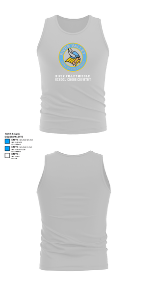 Tank Top, River Valley Middle School Cross Country, Cross Country, Teamtime, Team time, sublimation, custom sports apparel, team uniforms, spirit wear, spiritwear, sports uniforms, custom shirts, team store, custom team store, fundraiser sports, apparel fundraiser