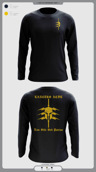 Long Sleeve Performance Shirt, LANCERS ACFL, Navy, Teamtime, Team time, sublimation, custom sports apparel, team uniforms, spirit wear, spiritwear, sports uniforms, custom shirts, team store, custom team store, fundraiser sports, apparel fundraiser