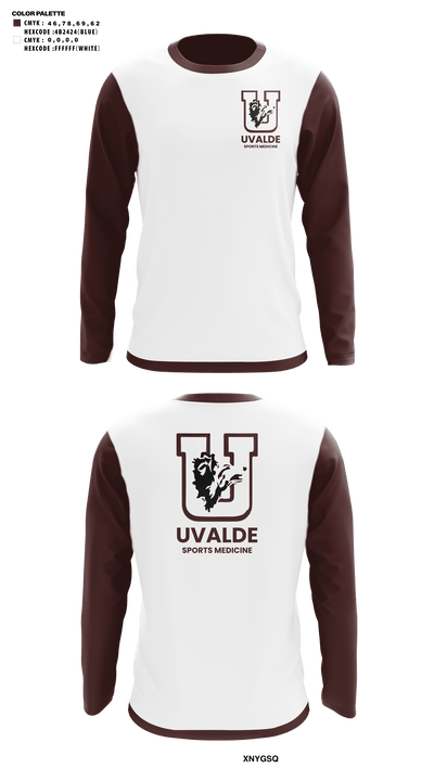 Uvalde sports medicine 59679875 Long Sleeve Performance Shirt - 41