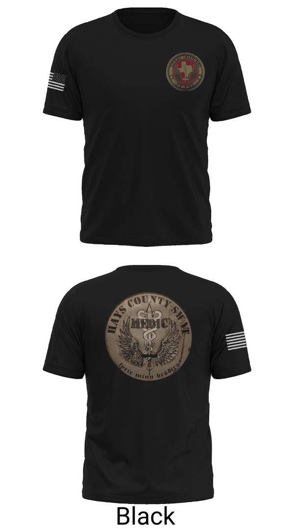 Old School Cotton Feel Shirt, Hays County SWAT, Police, Teamtime, Team time, sublimation, custom sports apparel, team uniforms, spirit wear, spiritwear, sports uniforms, custom shirts, team store, custom team store, fundraiser sports, apparel fundraiser