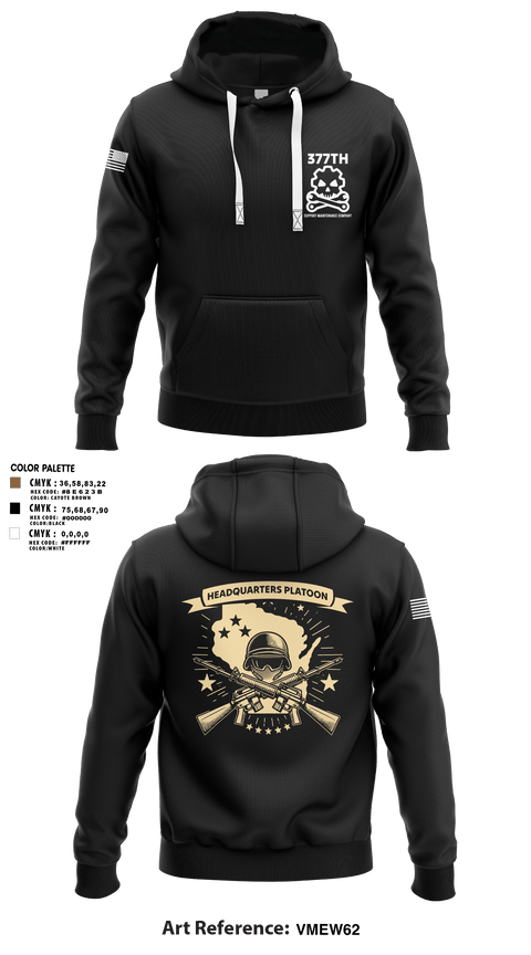 Hoodie, 377th SMC, Army, Teamtime, Team time, sublimation, custom sports apparel, team uniforms, spirit wear, spiritwear, sports uniforms, custom shirts, team store, custom team store, fundraiser sports, apparel fundraiser