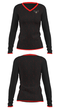 Cheney High School Tennis 93261461 Women's Long Sleeve V-neck Shirt - 33