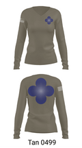 338th Army Band 31554965 Women's Long Sleeve V-neck Shirt - 77