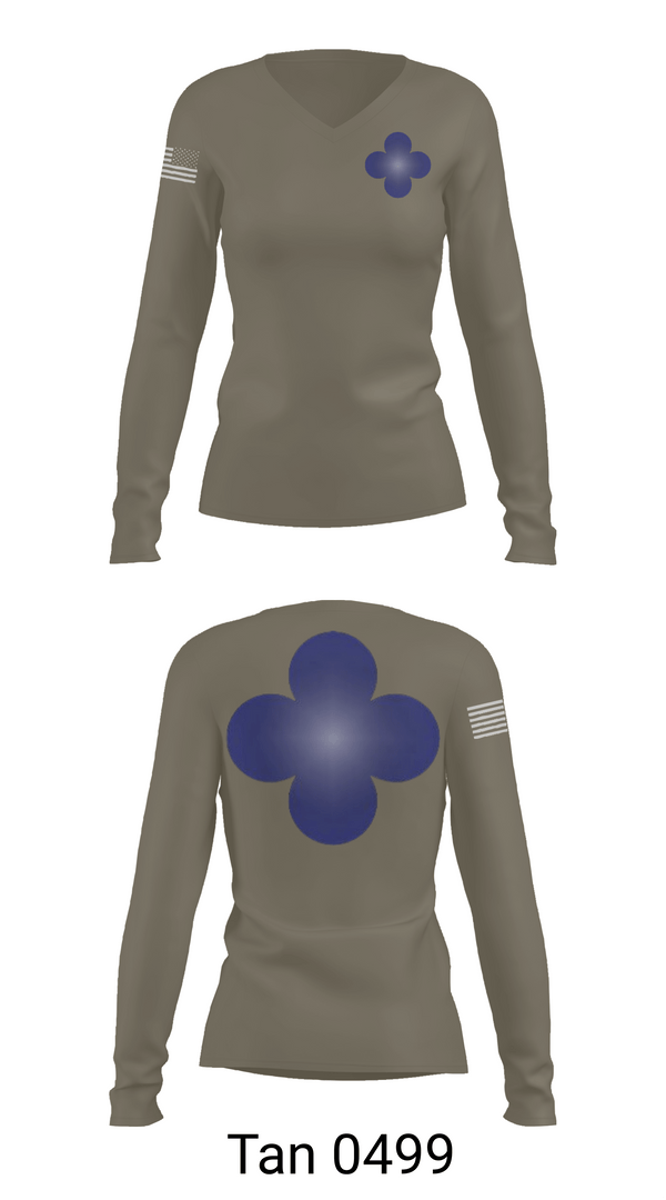 Womens Long Sleeve Vneck Shirt, 338th Army Band, Army, Teamtime, Team time, sublimation, custom sports apparel, team uniforms, spirit wear, spiritwear, sports uniforms, custom shirts, team store, custom team store, fundraiser sports, apparel fundraiser