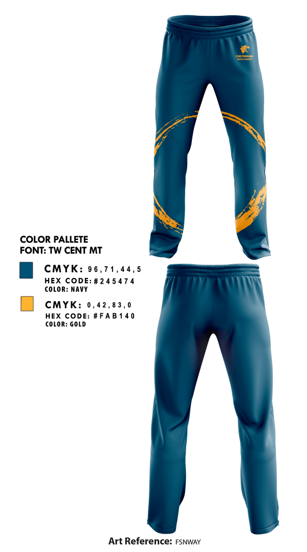 Sweatpants, Cheltenham High School Cross Country, Cross Country, Teamtime, Team time, sublimation, custom sports apparel, team uniforms, spirit wear, spiritwear, sports uniforms, custom shirts, team store, custom team store, fundraiser sports, apparel fundraiser