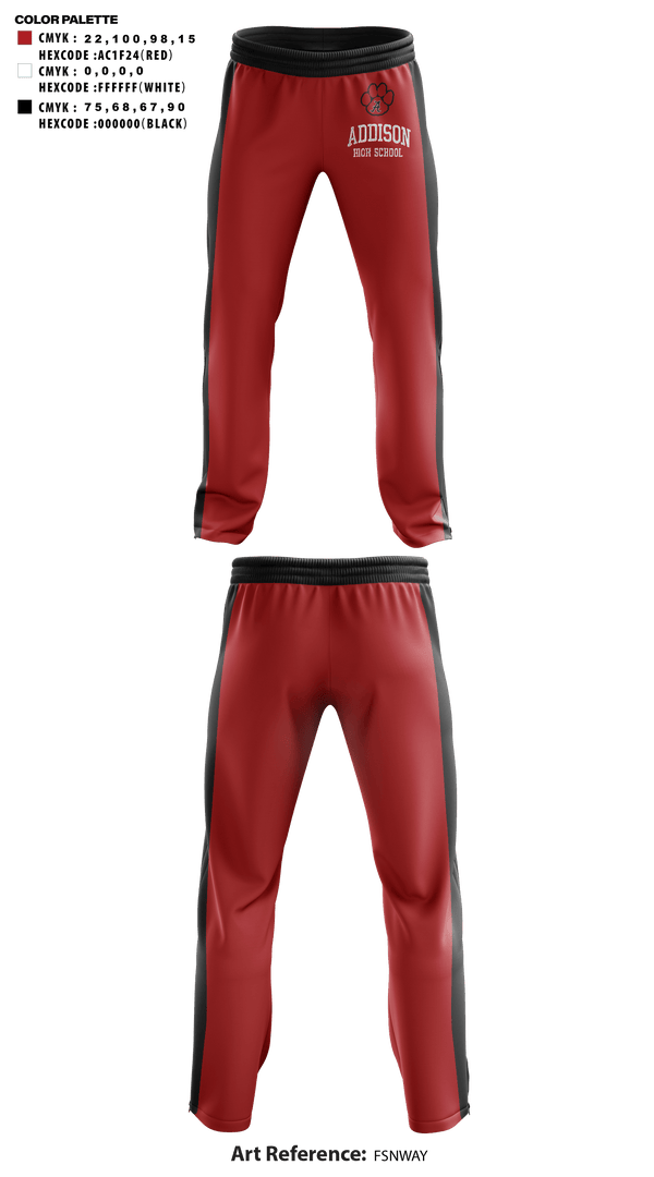 Sweatpants, Addison High School Basketball, Men's Basketball, Teamtime, Team time, sublimation, custom sports apparel, team uniforms, spirit wear, spiritwear, sports uniforms, custom shirts, team store, custom team store, fundraiser sports, apparel fundraiser