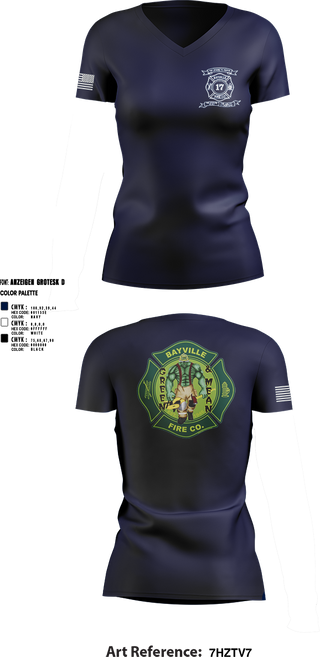 Womens Short Sleeve Vneck Shirt, BVFC, Fire Department, Teamtime, Team time, sublimation, custom sports apparel, team uniforms, spirit wear, spiritwear, sports uniforms, custom shirts, team store, custom team store, fundraiser sports, apparel fundraiser