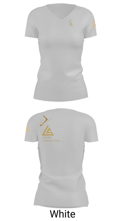 Laurel Contracting 51713109 Women's Short Sleeve V-neck Shirt - 19
