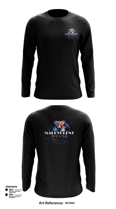 Malevolent Mouse Productions 94468884 Long Sleeve Performance Shirt 106