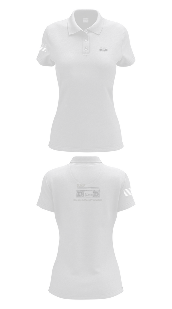 Womens Short Sleeve Performance Polo, Keedeezy Music Production, , Teamtime, Team time, sublimation, custom sports apparel, team uniforms, spirit wear, spiritwear, sports uniforms, custom shirts, team store, custom team store, fundraiser sports, apparel fundraiser