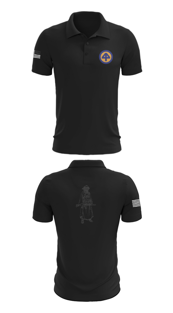 Short Sleeve Performance Polo, A Co 1/1-114th, Army, Teamtime, Team time, sublimation, custom sports apparel, team uniforms, spirit wear, spiritwear, sports uniforms, custom shirts, team store, custom team store, fundraiser sports, apparel fundraiser