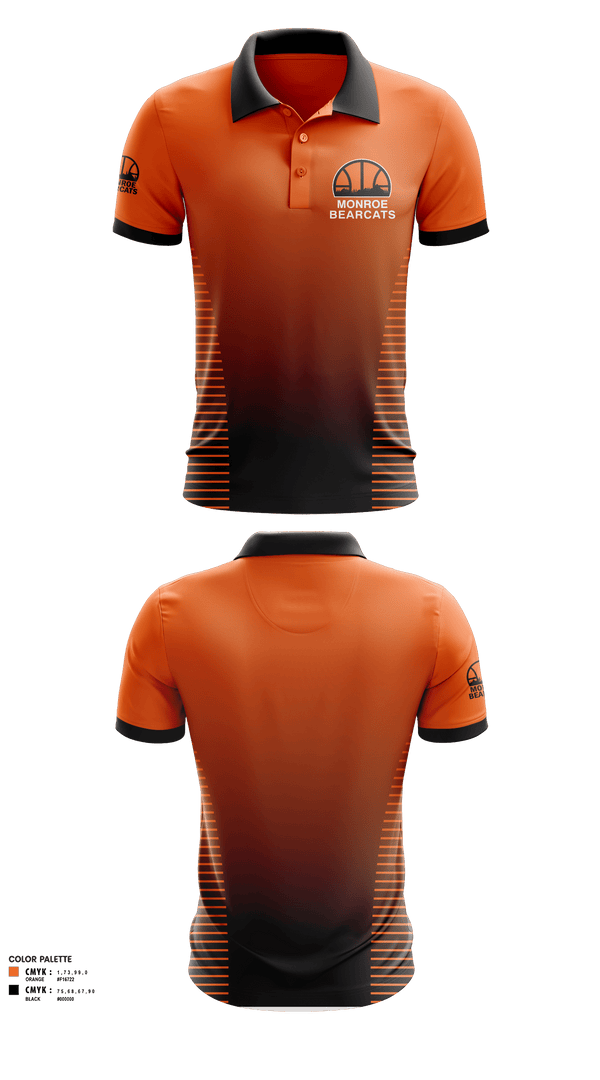 Short Sleeve Performance Polo, Monroe High School Basketball, Women's Basketball, Teamtime, Team time, sublimation, custom sports apparel, team uniforms, spirit wear, spiritwear, sports uniforms, custom shirts, team store, custom team store, fundraiser sports, apparel fundraiser