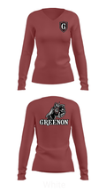 Greenon Knights 17208491 Women's Long Sleeve V-neck Shirt - 16