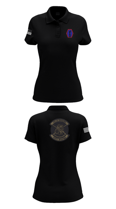 100th Battalion 442nd Infantry Delta dragons 60081058 Women's Short Sleeve Performance Polo  - 35