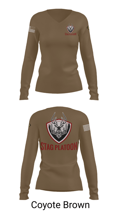 Eagle troop 2/2 62182830 Women's Long Sleeve V-neck Shirt - 17