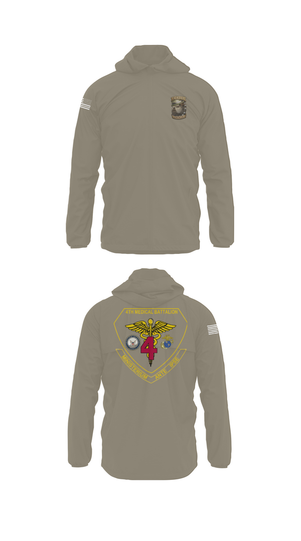 Windbreaker, 4th Med Battalion, Marines, Teamtime, Team time, sublimation, custom sports apparel, team uniforms, spirit wear, spiritwear, sports uniforms, custom shirts, team store, custom team store, fundraiser sports, apparel fundraiser