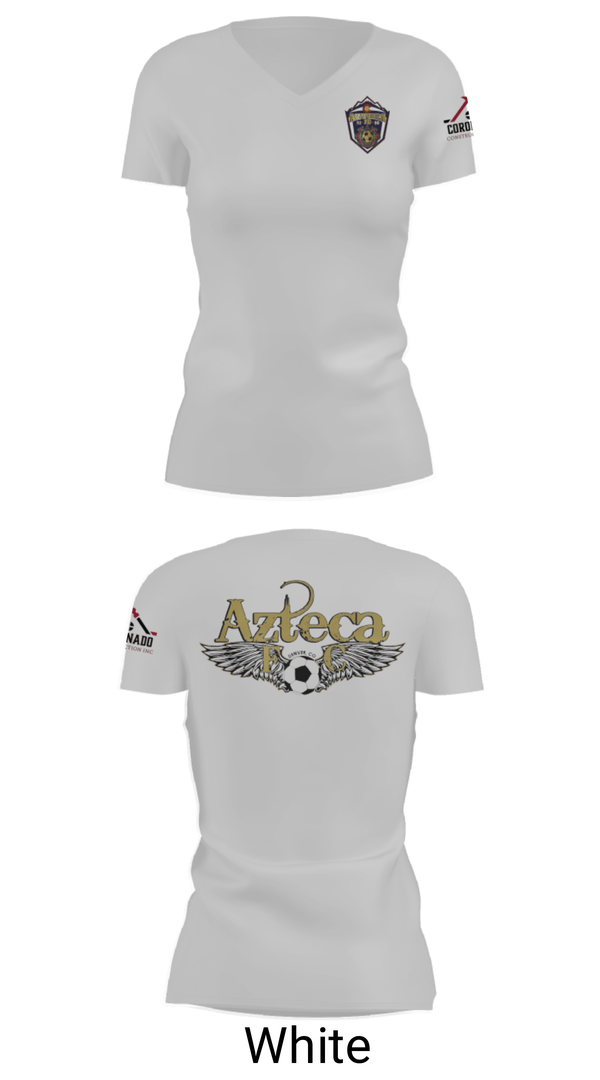 Women's Short Sleeve Vneck Shirt, Azteca, Men's Soccer, Teamtime, Team time, sublimation, custom sports apparel, team uniforms, spirit wear, spiritwear, sports uniforms, custom shirts, team store, custom team store, fundraiser sports, apparel fundraiser