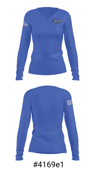 Women's Long Sleeve Vneck Shirt, Brown County High School Softball, Softball, Teamtime, Team time, sublimation, custom sports apparel, team uniforms, spirit wear, spiritwear, sports uniforms, custom shirts, team store, custom team store, fundraiser sports, apparel fundraiser