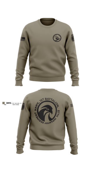 Crew Neck Sweatshirt, Diesel, 3-71CAV, Army, Teamtime, Team time, sublimation, custom sports apparel, team uniforms, spirit wear, spiritwear, sports uniforms, custom shirts, team store, custom team store, fundraiser sports, apparel fundraiser