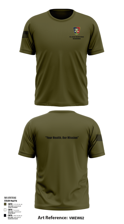 U.S. Army Health Clinic - Baumholder 42265508 Short Sleeve Performance Shirt - 130