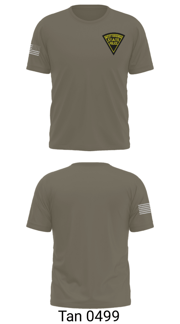 Short Sleeve Performance Shirt, West Virginia State Police, Police, Teamtime, Team time, sublimation, custom sports apparel, team uniforms, spirit wear, spiritwear, sports uniforms, custom shirts, team store, custom team store, fundraiser sports, apparel fundraiser