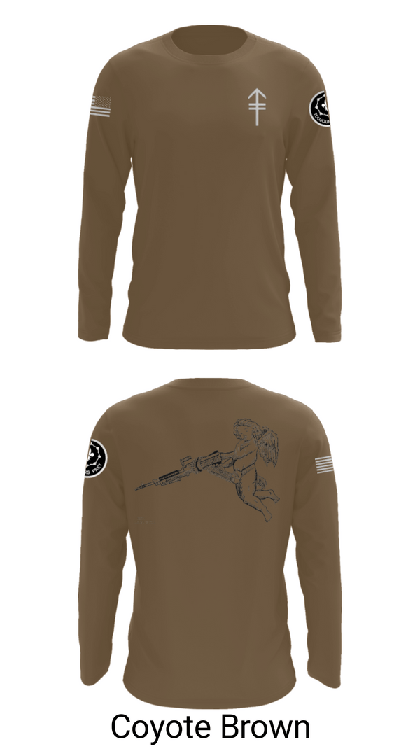Long Sleeve Performance Shirt, 2/2 3rd PLT Weapon SquadE TRP 3RD PLT WEAPONS SQUAD, Army, Teamtime, Team time, sublimation, custom sports apparel, team uniforms, spirit wear, spiritwear, sports uniforms, custom shirts, team store, custom team store, fundraiser sports, apparel fundraiser