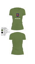 167th air wing 60974833 Women's Short Sleeve V-neck Shirt - 44