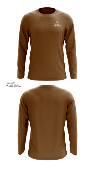 Long Sleeve Performance Shirt, C&G Demolition L.L.C, , Teamtime, Team time, sublimation, custom sports apparel, team uniforms, spirit wear, spiritwear, sports uniforms, custom shirts, team store, custom team store, fundraiser sports, apparel fundraiser