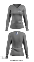 Shawnee Middle School Cheer 74518757 Women's Long Sleeve V-neck Shirt - 131
