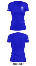 Quincy Senior High School Track 86814708 Women's Short Sleeve V-neck Shirt - 21
