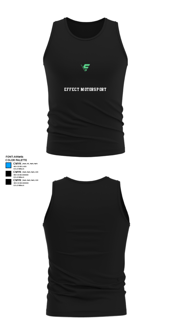 Tank Top, Effect Motorsport, E-Sports, Teamtime, Team time, sublimation, custom sports apparel, team uniforms, spirit wear, spiritwear, sports uniforms, custom shirts, team store, custom team store, fundraiser sports, apparel fundraiser