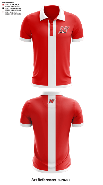 Neenah High School Golf 47507810 Short Sleeve Performance Polo - 41