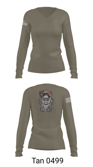 Womens Long Sleeve Vneck Shirt, 12th Dental Co, Navy, Teamtime, Team time, sublimation, custom sports apparel, team uniforms, spirit wear, spiritwear, sports uniforms, custom shirts, team store, custom team store, fundraiser sports, apparel fundraiser