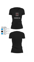 TriggeredUp.com 76062487 Women's Short Sleeve V-neck Shirt - 37