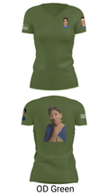 Quasar 99-Q 24782003 Women's Short Sleeve V-neck Shirt - 46