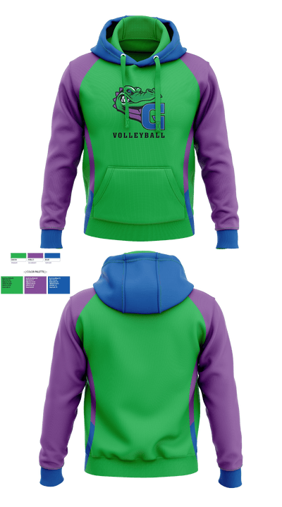 James N Gamble Montessori Junior High School Volleyball 31595868 Hoodie - 1