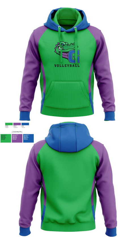 Hoodie, James N Gamble Montessori Junior High School Volleyball, Women's Volleyball, Teamtime, Team time, sublimation, custom sports apparel, team uniforms, spirit wear, spiritwear, sports uniforms, custom shirts, team store, custom team store, fundraiser sports, apparel fundraiser