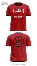 Addison High School Basketball 58655000 Short Sleeve Shooting Shirt - 41