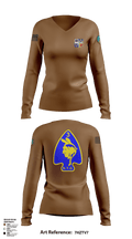 56th  Company 3rd Platoon 50905982 Women's Long Sleeve V-neck Shirt - 1