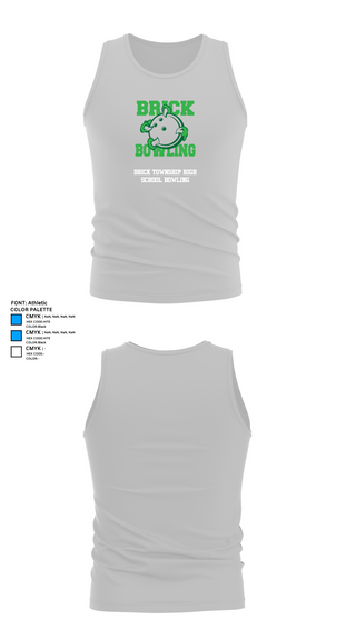 Tank Top, Brick Township High School Bowling, Bowling, Teamtime, Team time, sublimation, custom sports apparel, team uniforms, spirit wear, spiritwear, sports uniforms, custom shirts, team store, custom team store, fundraiser sports, apparel fundraiser