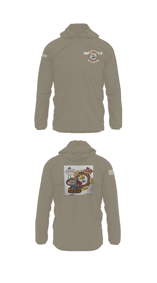 Windbreaker, VMFA-323, Marines, Teamtime, Team time, sublimation, custom sports apparel, team uniforms, spirit wear, spiritwear, sports uniforms, custom shirts, team store, custom team store, fundraiser sports, apparel fundraiser