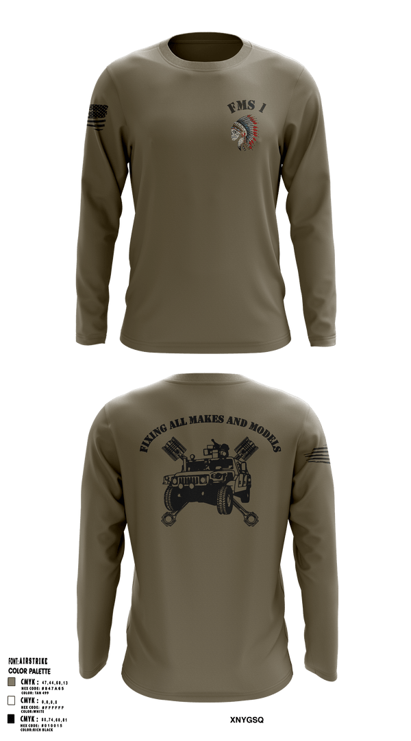 Long Sleeve Performance Shirt, FMS 1, OKARNG, , Teamtime, Team time, sublimation, custom sports apparel, team uniforms, spirit wear, spiritwear, sports uniforms, custom shirts, team store, custom team store, fundraiser sports, apparel fundraiser