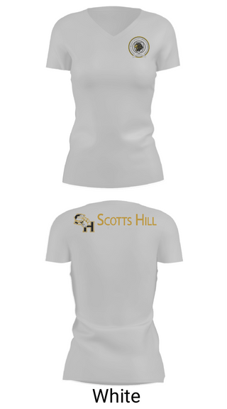 Womens Short Sleeve Vneck Shirt, Scotts Hill High School Band, Spirit Store, Teamtime, Team time, sublimation, custom sports apparel, team uniforms, spirit wear, spiritwear, sports uniforms, custom shirts, team store, custom team store, fundraiser sports, apparel fundraiser