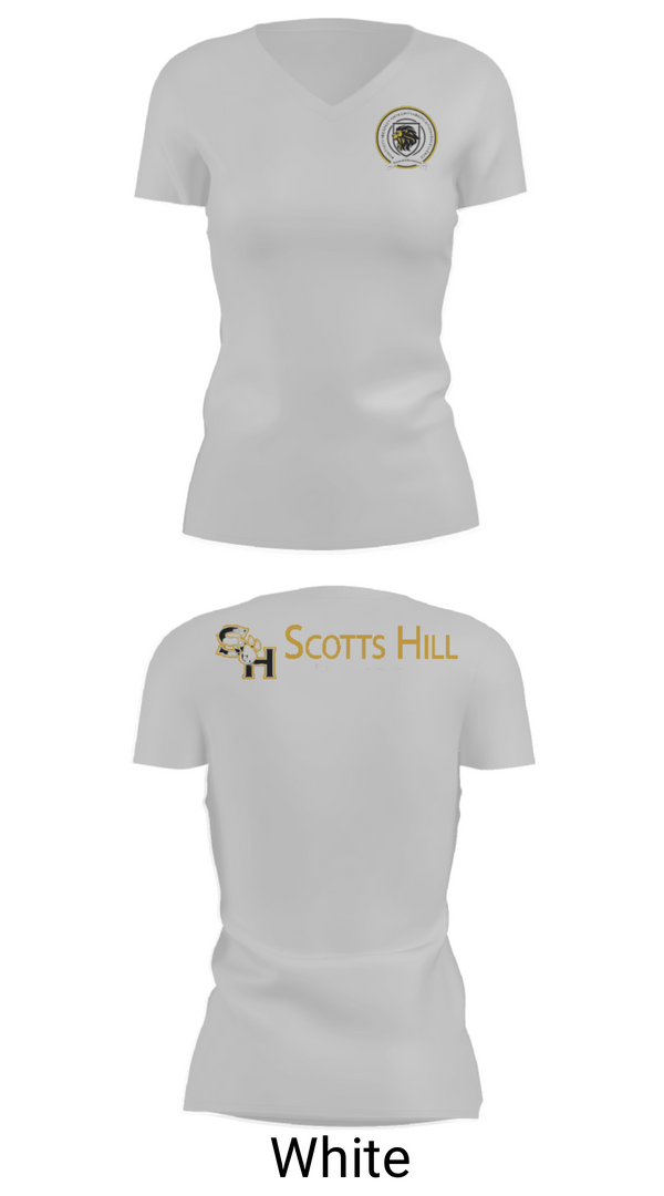 Womens Short Sleeve Vneck Shirt, Scotts Hill High School Band, Spirit Store, Teamtime, Team time, sublimation, custom sports apparel, team uniforms, spirit wear, spiritwear, sports uniforms, custom shirts, team store, custom team store, fundraiser sports, apparel fundraiser