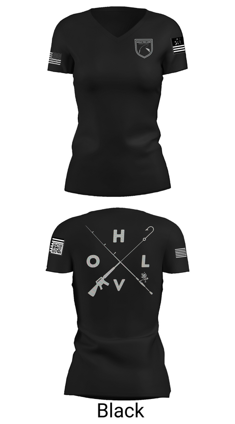 Womens Short Sleeve Vneck Shirt, Hold The Line, , Teamtime, Team time, sublimation, custom sports apparel, team uniforms, spirit wear, spiritwear, sports uniforms, custom shirts, team store, custom team store, fundraiser sports, apparel fundraiser