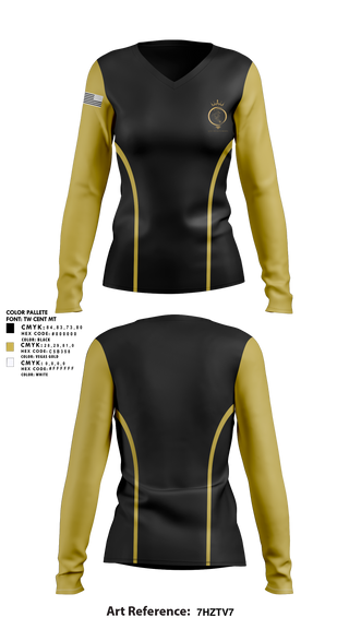 Womens Long Sleeve Vneck Shirt, Roland-Grise Lady Knights, Women's Basketball, Teamtime, Team time, sublimation, custom sports apparel, team uniforms, spirit wear, spiritwear, sports uniforms, custom shirts, team store, custom team store, fundraiser sports, apparel fundraiser