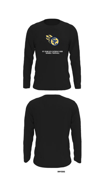 St Charles Catholic High School Football 90732399 Long Sleeve Performance Shirt - 27