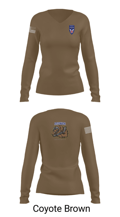 539th CTC(L) 64656051 Women's Long Sleeve V-neck Shirt - 17